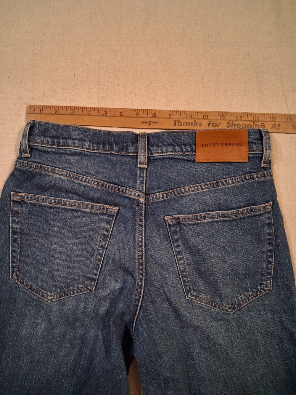 Lucky Brand Boy Mid-Rise Relaxed Straight Jeans Women's Size 4/27 R - Picture 9 of 11